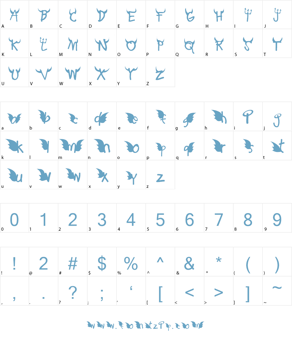 Redd or dedd Font Character